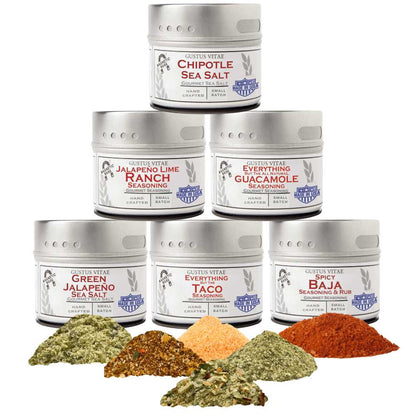 Mexican Seasoning Gift Set - Tastes of Mexico - Artisanal Spice Blends Six Pack
