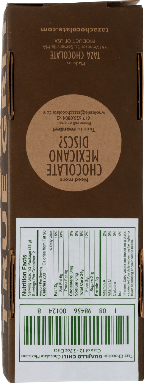 Taza Chocolate Guajillo Chili (12x2.7 OZ)-1