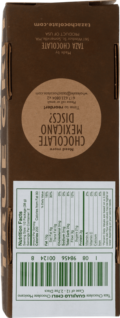 Taza Chocolate Guajillo Chili (12x2.7 OZ)-1