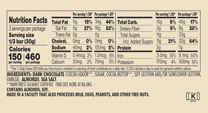 Chocolove Almonds & Sea Salt In Dark Chocolate (12x3.2Oz)-3