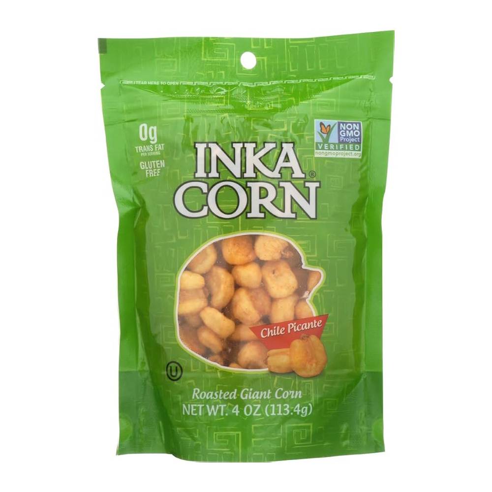 Inka Chile Picante Corn - Giant Peruvian Corn (6-Pack, 4oz each)