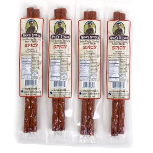 Nick's Sticks Spicy Free Range Turkey Snack Sticks (25x1.7 OZ)