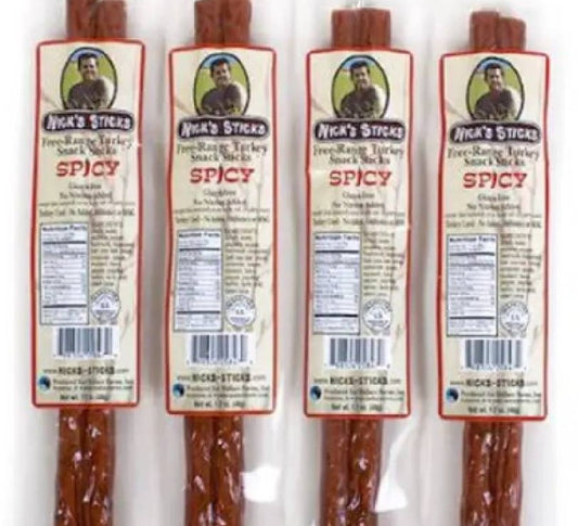 Nick's Sticks Spicy Free Range Turkey Snack Sticks (25x1.7 OZ)