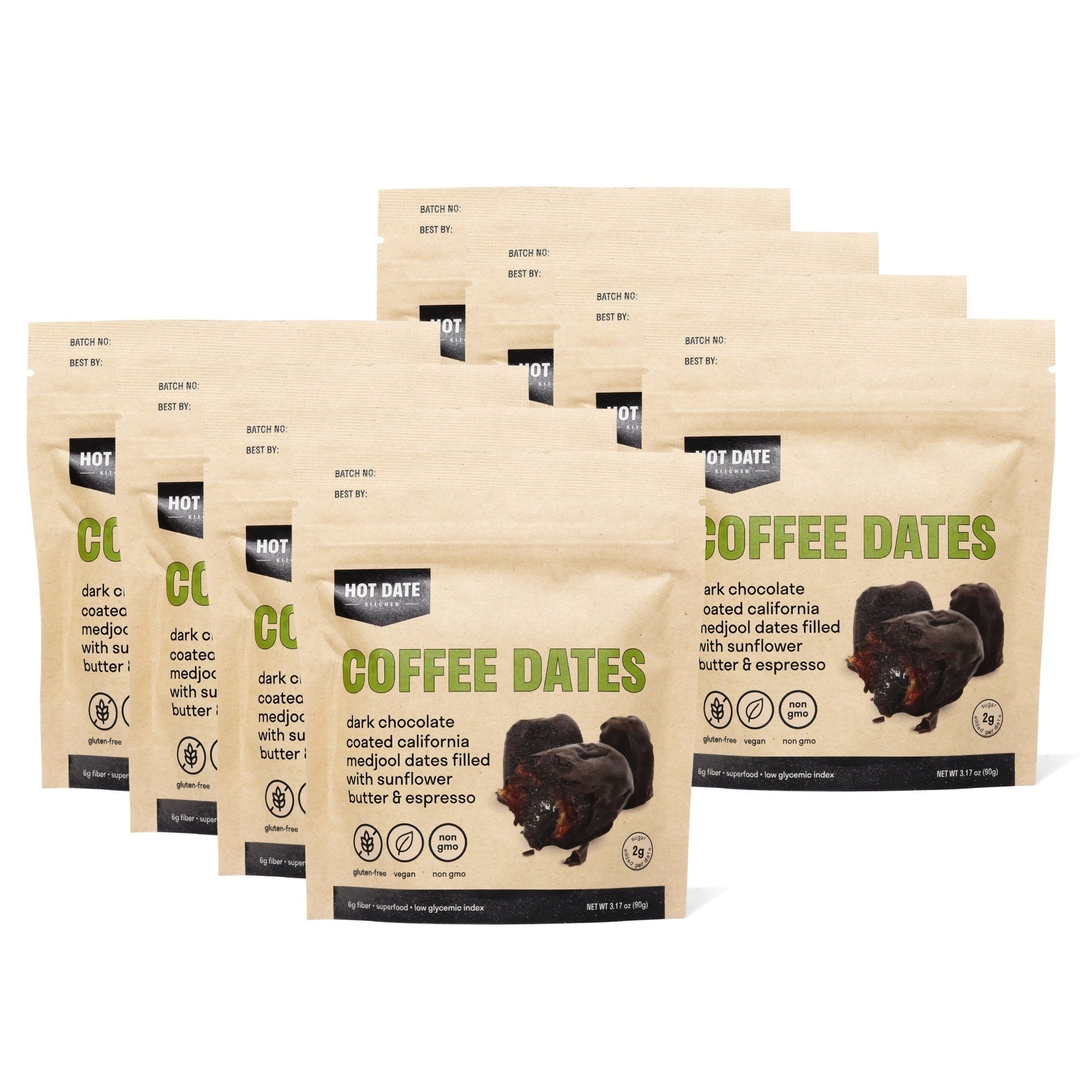 Coffee Dark Chocolate Medjool Dates - 8 Pack-0