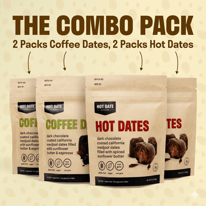 Chocolate Stuffed Dates Variety Pack - 4 Pouches-0